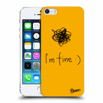 Picasee ULTIMATE CASE pro Apple iPhone 5/5S/SE - I am fine