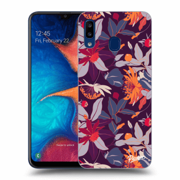 Obal pre Samsung Galaxy A20e A202F - Purple Leaf