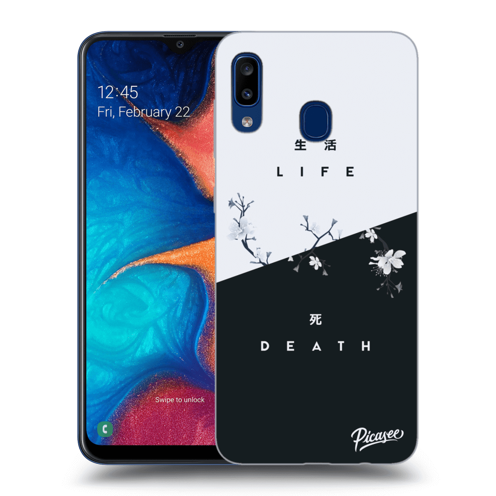 Picasee silikónový čierny obal pre Samsung Galaxy A20e A202F - Life - Death