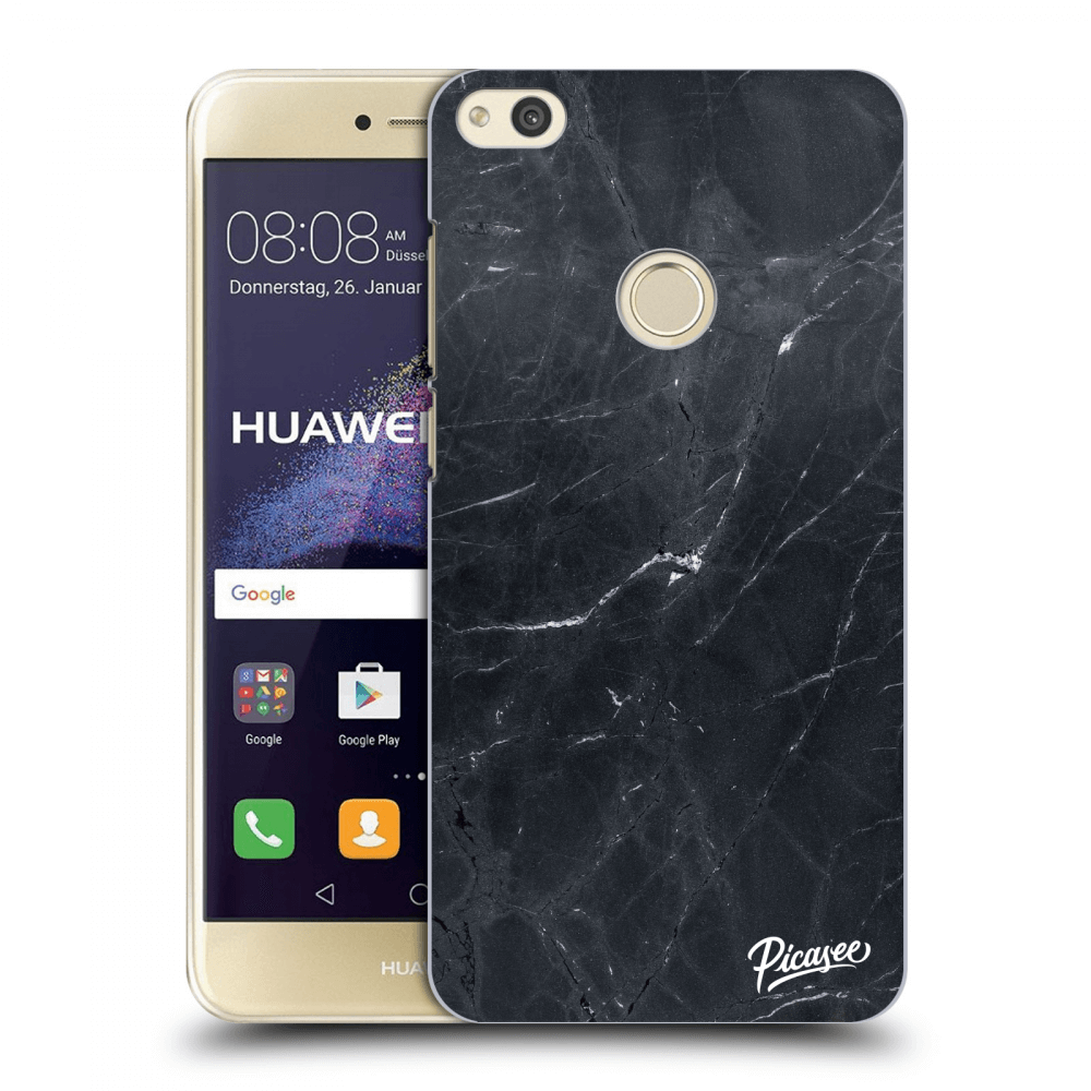 Picasee silikónový prehľadný obal pre Huawei P9 Lite 2017 - Black marble