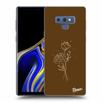 Obal pre Samsung Galaxy Note 9 N960F - Brown flowers