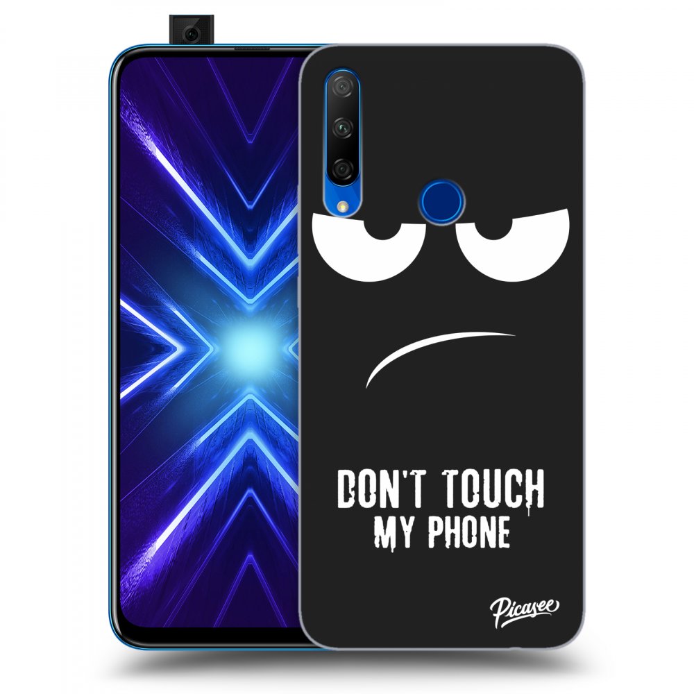 Picasee silikónový čierny obal pre Honor 9X - Don't Touch My Phone