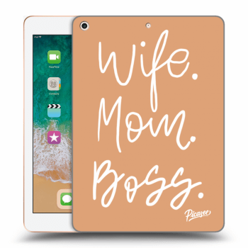 Picasee silikónový prehľadný obal pre Apple iPad 9.7" 2018 (6. gen) - Boss Mama
