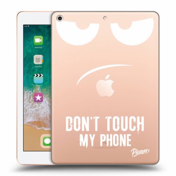 Picasee silikónový prehľadný obal pre Apple iPad 9.7" 2018 (6. gen) - Don't Touch My Phone