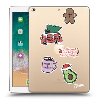 Obal pre Apple iPad 9.7" 2017 (5. gen) - Christmas Stickers