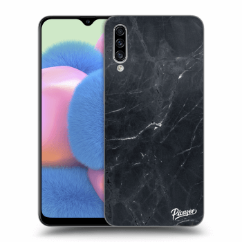 Picasee silikónový čierny obal pre Samsung Galaxy A30s A307F - Black marble