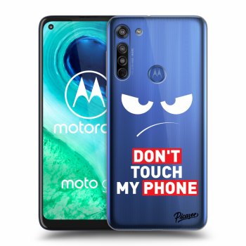 Obal pre Motorola Moto G8 - Angry Eyes - Transparent