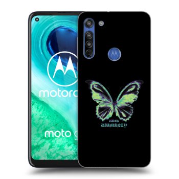 Picasee silikónový prehľadný obal pre Motorola Moto G8 - Diamanty Blue