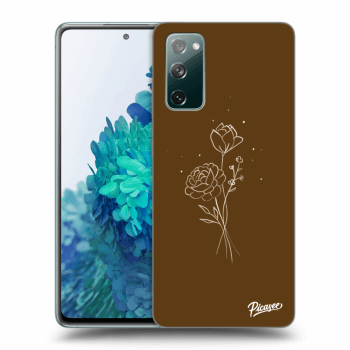 Obal pre Samsung Galaxy S20 FE - Brown flowers