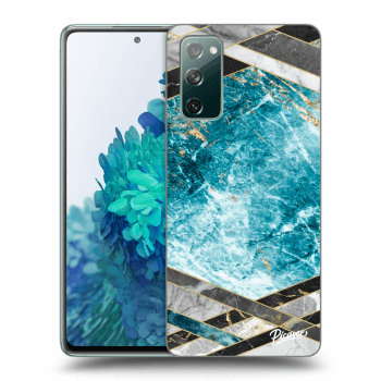 Obal pre Samsung Galaxy S20 FE - Blue geometry
