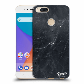 Picasee silikónový prehľadný obal pre Xiaomi Mi A1 Global - Black marble
