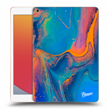 Picasee silikónový prehľadný obal pre Apple iPad 10.2" 2020 (8. gen) - Rainbow