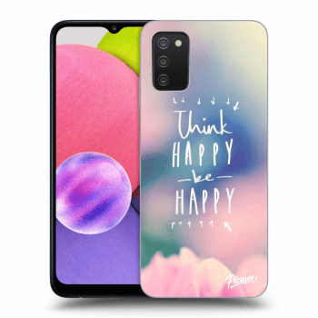 Obal pre Samsung Galaxy A02s A025G - Think happy be happy