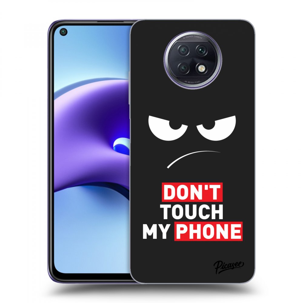 Silikónový čierny Obal Pre Xiaomi Redmi Note 9T - Angry Eyes - Transparent