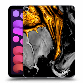 Picasee silikónový prehľadný obal pre Apple iPad mini 2021 (6. gen) - Black Gold