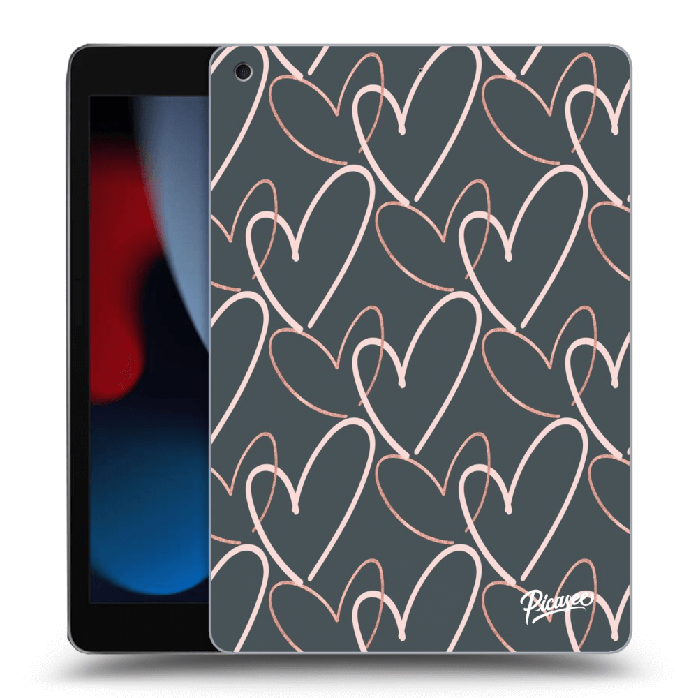Picasee silikónový prehľadný obal pre Apple iPad 10.2" 2021 (9. gen) - Lots of love