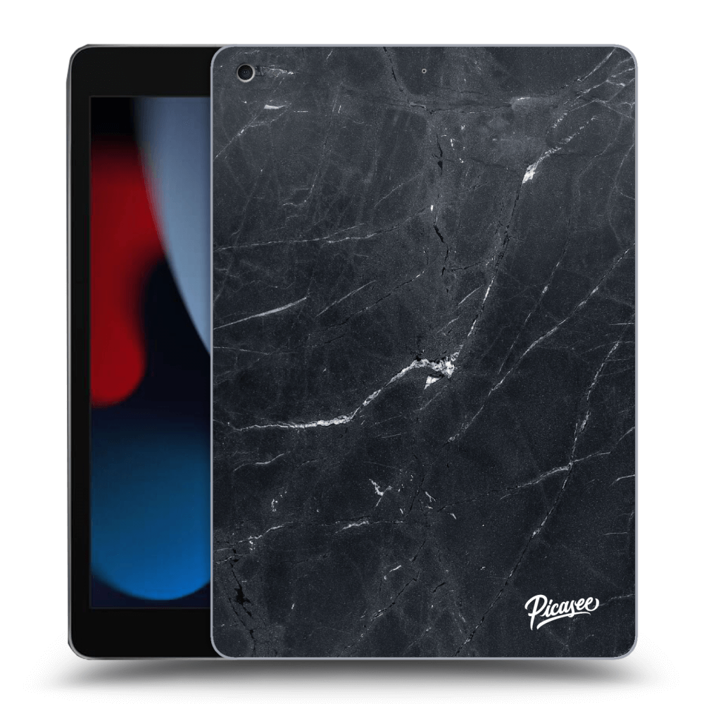 Picasee silikónový prehľadný obal pre Apple iPad 10.2" 2021 (9. gen) - Black marble