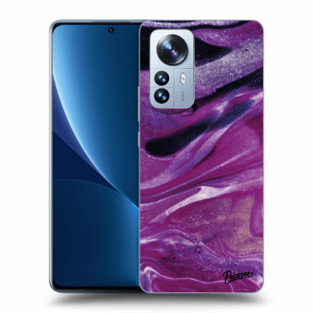 Obal pre Xiaomi 12 Pro - Purple glitter