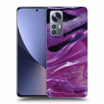 Obal pre Xiaomi 12X - Purple glitter