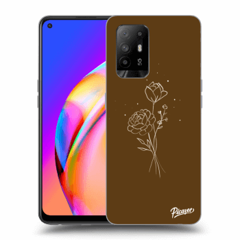 Obal pre OPPO A94 5G - Brown flowers