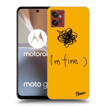 Picasee silikónový čierny obal pre Motorola Moto G32 - I am fine