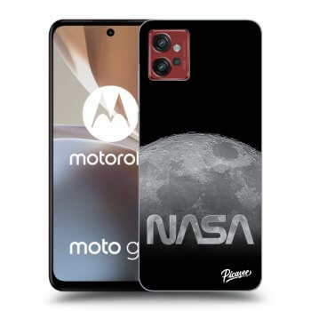 Picasee silikónový čierny obal pre Motorola Moto G32 - Moon Cut