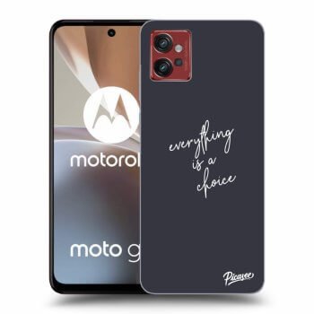 Picasee silikónový čierny obal pre Motorola Moto G32 - Everything is a choice