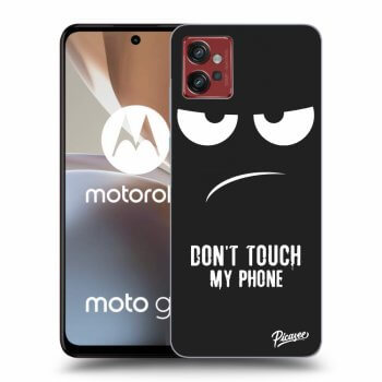 Picasee silikónový čierny obal pre Motorola Moto G32 - Don't Touch My Phone