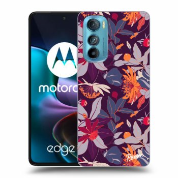 Obal pre Motorola Edge 30 - Purple Leaf
