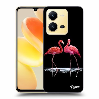 Obal pre Vivo X80 Lite - Flamingos couple