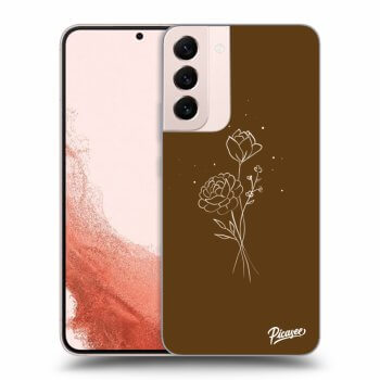 Obal pre Samsung Galaxy S23+ 5G - Brown flowers