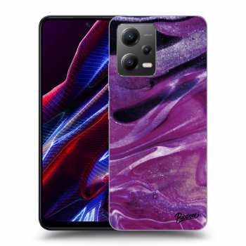 Obal pre Xiaomi Poco X5 - Purple glitter
