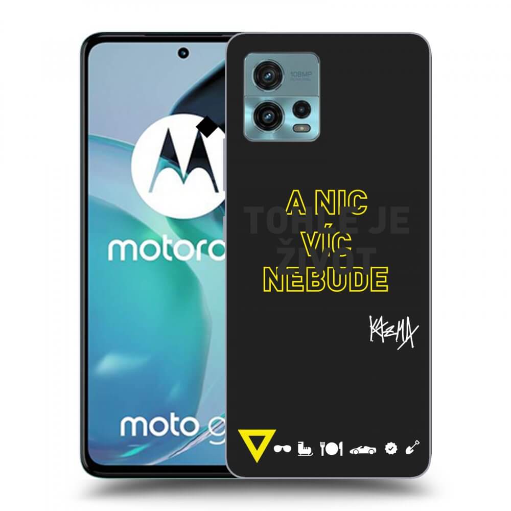 Picasee silikónový čierny obal pre Motorola Moto G72 - Kazma - TOHLE JE ŽIVOT A NIC VÍC NEBUDE