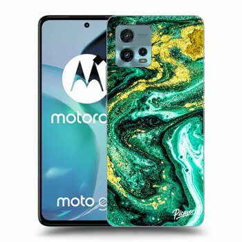 Picasee silikónový čierny obal pre Motorola Moto G72 - Green Gold