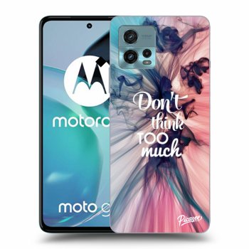 Picasee silikónový čierny obal pre Motorola Moto G72 - Don't think TOO much