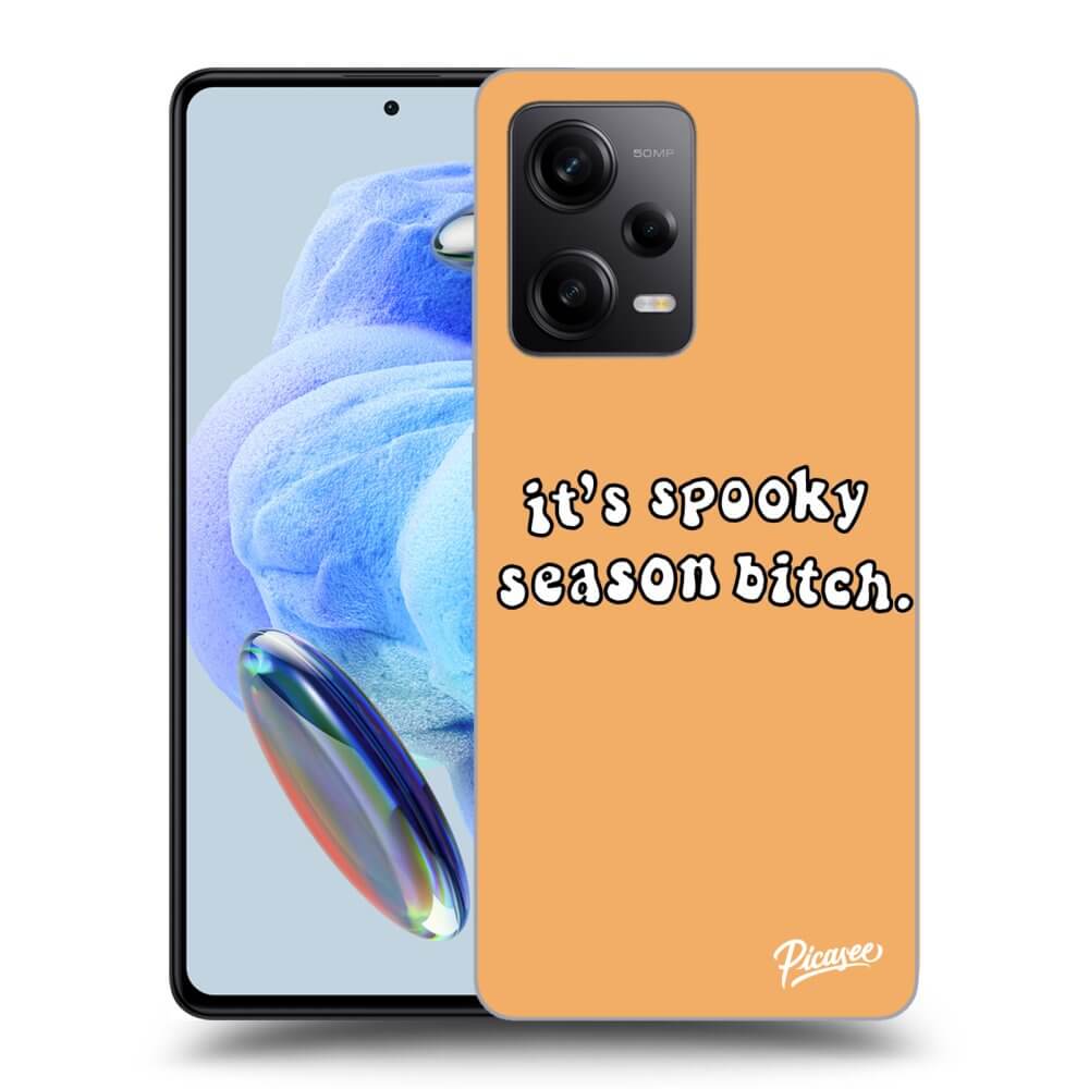 Silikónový čierny Obal Pre Xiaomi Redmi Note 12 5G - Spooky Season
