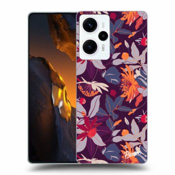 Obal pre Xiaomi Poco F5 - Purple Leaf