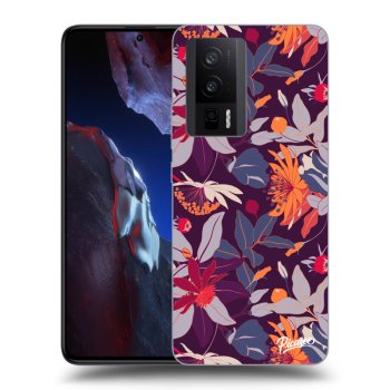 Obal pre Xiaomi Poco F5 Pro 5G - Purple Leaf