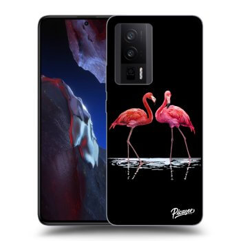 Obal pre Xiaomi Poco F5 Pro 5G - Flamingos couple