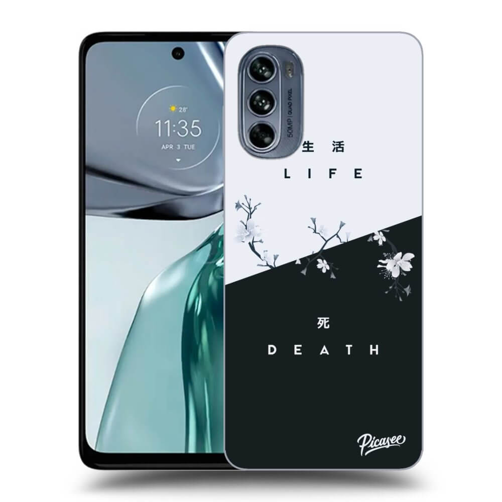 Picasee silikónový čierny obal pre Motorola Moto G62 - Life - Death