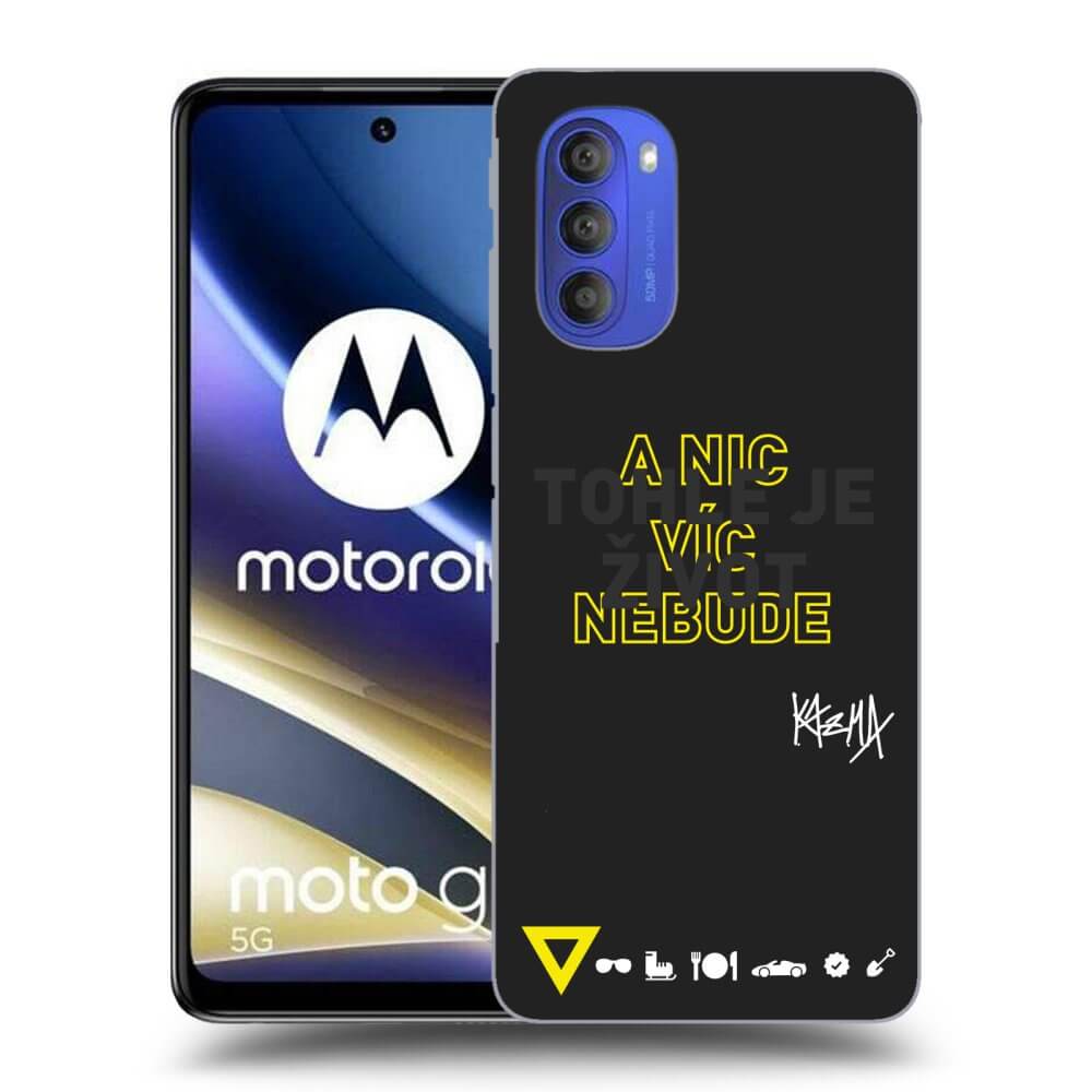 Picasee silikónový čierny obal pre Motorola Moto G51 - Kazma - TOHLE JE ŽIVOT A NIC VÍC NEBUDE