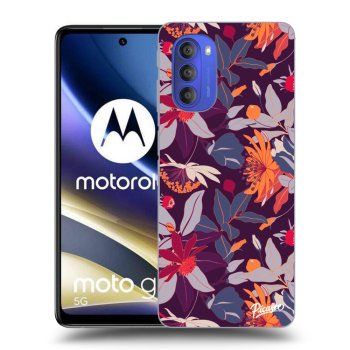 Obal pre Motorola Moto G51 - Purple Leaf