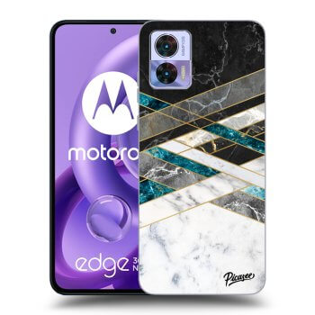 Obal pre Motorola Edge 30 Neo - Black & White geometry