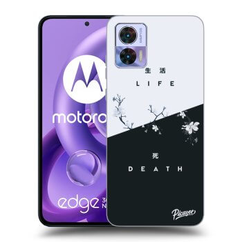 Picasee silikónový čierny obal pre Motorola Edge 30 Neo - Life - Death