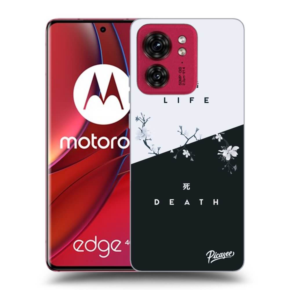Picasee silikónový čierny obal pre Motorola Edge 40 - Life - Death