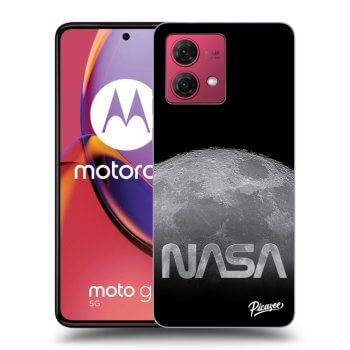Picasee silikónový čierny obal pre Motorola Moto G84 5G - Moon Cut