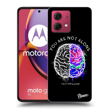 Obal pre Motorola Moto G84 5G - Brain - White