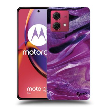 Obal pre Motorola Moto G84 5G - Purple glitter