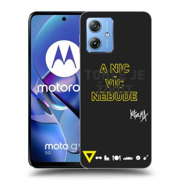Picasee silikónový čierny obal pre Motorola Moto G54 5G - Kazma - TOHLE JE ŽIVOT A NIC VÍC NEBUDE