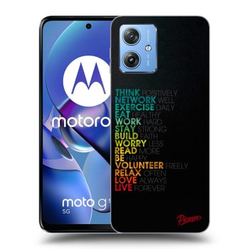 Picasee silikónový čierny obal pre Motorola Moto G54 5G - Motto life